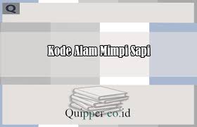 Kode mimpi mendapati cincin emas. Kode Alam Mimpi Sapi 2d 3d 4d Menurut Erek Erek Primbon