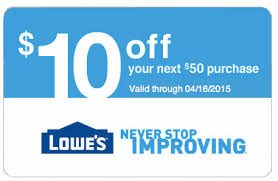 Lowes 10 Off A 50 Purchase Raining Hot Coupons Lowes Online Lowes Home Depot Coupons