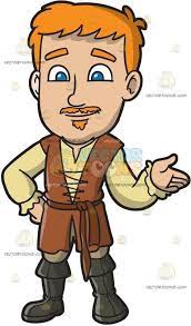 A Warm Medieval Man Beige Pants Grey Pants Medieval Clothing