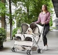 Amazon.com: Double Pet Stroller, Foldable Stroller for 2 ...