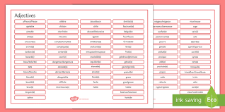 Here is a list of the most commonly used french adjectives sorted in alphabetical order. French Adjectives Word Mat Teacher Made