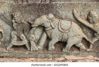 Bas-reliefs Mahanavami Dibba Great Platform Unesco Stock Photo 1012695865 | Shutterstock