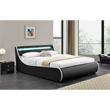This post has plans for a cal king storage bed. Kingway Furniture Grafton Led Storage Platform Cal King Bed In Black White Walmart Com Walmart Com