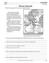 Ocean Currents The Mailbox Earth Science Projects Middle School Science Ocean Science