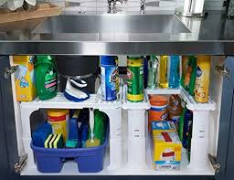 Now that we're spending more time indoors, pinterest has found that its users are on the hunt for organizing tips and that includes. Expandable Under Sink Organizer And Storage I Bathroom Under The Sink Organizer Kitchen Under Sink Shelf I Cleaning