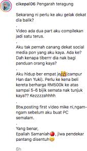 Check spelling or type a new query. Panas Perang Dengan Cik Epal Michael Ang Dituduh Menempel Populariti Sebab Sendu Tempatan Hiburan Trending Cari Infonet
