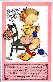 Are there any funny birthday songs on youtube? Birthday Knitter Knitting Humor Vintage Birthday Cards Knitting Quotes