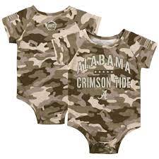 Alabama Crimson Tide Colosseum Newborn Infant Oht Military Appreciation Desert Camo Raglan Bodysuit Camo Walmart Com