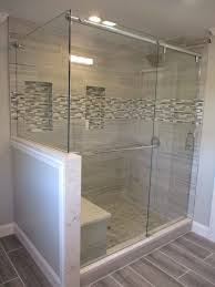 Barn Style Slider With Half Wall This Is Our Deus Everglide Barn Style Slider T Glass Shower Doors Frameless Shower Sliding Glass Door Frameless Shower Doors