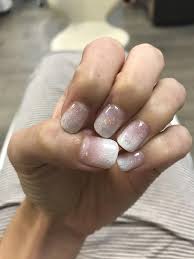 My Wedding Day Nails Ombre French Tip Gel Manicure With Glitter