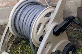 How To Put A Hose On A Hose Reel Hunker Hose Reel Garden Hose Reel Hose