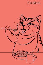 Member level 05 blank slate. Journal Cat Eating Spaghetti College Ruled Press Cervix 9781707798377 Amazon Com Books