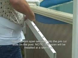 This is one of the installation videos made for our customers for above ground pool fencing, which is available at www.abovegroundpoolsafety.com./?utm_source. Premium Guard Above Ground Pool Fence Installing Bottom Span Youtube