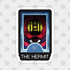 The Hermit Arcana Tarot Card - Persona - Magnet | TeePublic