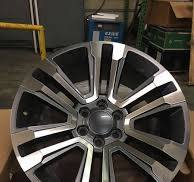 24" Inch Gunmetal Machined Face Replica G10 Rims Wheels +30 22 26 GMC Yukon  Ram