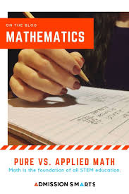 Mathematics Pure Vs Applied Math Admission Smarts Mathematics Math Major Math