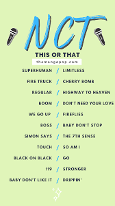 Nct Song This Or That Kpop Instagram Story Template Selebriti