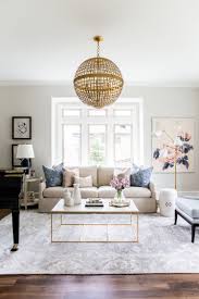 Light Beige Couch Pink Purple Pillows Bright Windows Gold Living Room Dream Living Rooms Room Inspiration