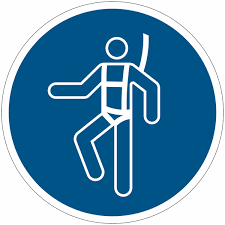 Lors de son travail, le personnel de laboratoire s'expose à des dangers chimiques, physiques, biologiques et radiologiques. Pictogramme Iso 7010 En Rouleau Harnais De Securite Obligatoire M018 Seton Fr