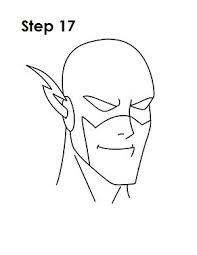 A page for describing characters: How To Draw Flash Step 17 Flash Drawing Easy Drawings Sketches Cartoon Drawing Tutorial