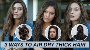 Allure beauty director jenny bailly preps her very thick, straight hair when it's damp with shu uemura art of hair wonder worker air dry/blow dry perfector, $33, (shop now) and then twists it up. 3 Ways To Air Dry Hair Kenra Platinum Youtube