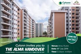 Offering privately placed alternative investment. Cytonn To Hand Over 113 Units Of Phase 1 Of The Alma
