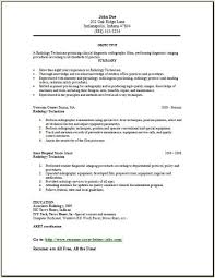 Medical Lab Radiology Resume Occupational Examples Samples Free Edit With Word