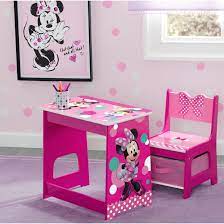 The table measures 17.5hx23.5w, the chair 15hx17.5wx10.5d. Delta Children Disney Minnie Mouse Kids 2 Piece Activity Table And Chair Set Reviews Wayfair