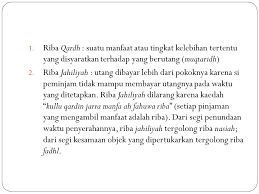Pada umumnya istilah riba sering didengar dalam kegiatan peminjaman atau menabung uang di bank yang kemudian akan menghasilkan bunga. Riba Sistem Keuangan Dan Lembaga Keuangan Syariah Ppt Download