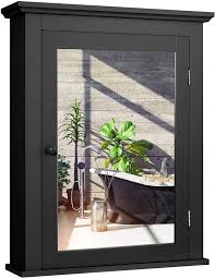 Available in stylish designs of various shapes and natural colours that blend with the existing decor and furnishings. Glacer Bathroom Mirror Cabinet Wall Mounted Storage Cabinet With Mirror Door And Adjustable Shelf Mirrored Medicine Cabinet For Bath