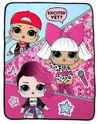 L O L Surprise Silky Soft Throw 40 X 50 M C Swag Diva And Rocker Walmart Com Soft Throws Plush Throw Lol Dolls