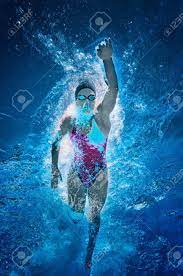 Front Crawl Swimmer Underwater View Toned Image Stock Photo Picture And Royalty Free Image Image 56450043
