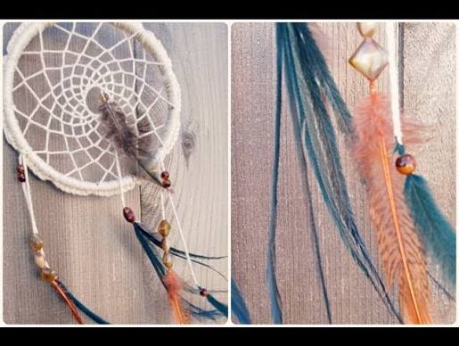 Make a Dreamcatcher: Crochet, Feathers, and Beads - YouTube
