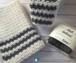 Then follow along with this tutorial to crochet through those stitches and create your border. Crochet Country Dish Towel
