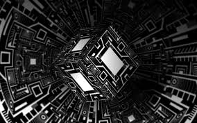 Free for commercial use ✓ no. Black Abstract Cube 3d 8k Wallpaper 44