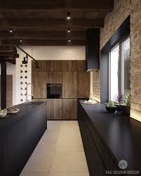 Cuisine Chaleureuse Bois Noir Inspiration Tendance Bois Chaleureuse Cuisine Interieur Moderne De Cuisine Cuisine Moderne Design De Cuisine Moderne