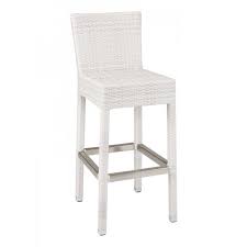 What kind of fabric is used for wicker bar stools? Floridian Modern Wicker Bar Stool