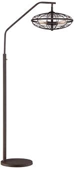 Industrial Cage 3 Light Arc Rust Floor Lamp Y5020 Lamps Plus Floor Lamp Lamp Metal Floor Lamps