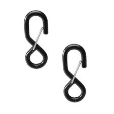 Coated in heavy duty pvc with solid aluminum core. S Hook Industrial Hardware Roos S Shape Strap Tie Down Hooks Outdoor Luggage Tighten Tool Locking Biner Hook Pack Of 2 Hooks Hooks S Hooks