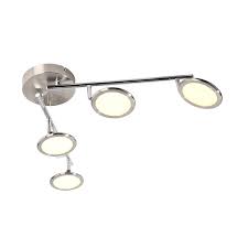 Unsere wahl der dimmbare led deckenlampen im vergleich und die aktuelle dimmbare led deckenlampen empfehlung auf strawpoll.de. Led Deckenstrahler Silber Geburstet Botein 4 Flammig 20w Dimmbar Warm 63 60