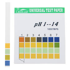 universal ph test strips full range 1 14 indicator paper tester 100 strips boxed w color chart