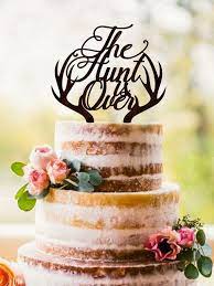 50 Love Wedding Cakes The Hunt Is Over Cake Topper Deer Wedding Cake Topper Engagement Cake Toppers Bee Wedding Cake Custom Wedding Cake Toppers