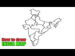 How To Draw India Map Easily Step By Step For Beginners India Map Online Art Tutorials Youtube Art Tutorials