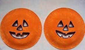 Masques Citrouilles Avec Assiettes En Carton 2009 Halloween Masken Basteln Halloween Basteln Mit Kindern Halloween Kinder