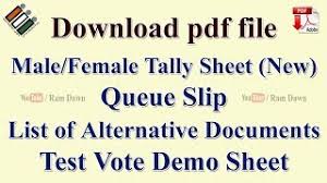 It can be done manually or by machines. Download M F Tally Sheet New Queue Slip List Of Alt Doc Test Vote Demo Pdf File Youtube