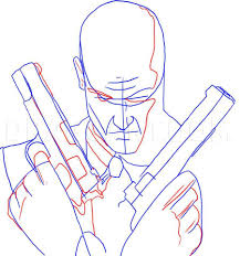 Though itself a variant of the ica19, the silverballer has several pistols available in the. How To Draw Hitman Step By Step Drawing Guide By Dawn Dragoart Com