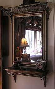 Foyer Shelf Mirror Hat Rack Hang V Close Together For A Connected Look Decor Home Decor Rustic Coat Rack Standing