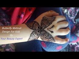Back Hand Butterfly Mehndi Design For Kids Baby Girl Mehndi Design Y Mehndi Designs For Kids Mehndi Designs Back Hand Mehndi Designs