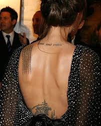 Angelina jolie is one such actor who has made a name for herself in more ways than one. Angelina Jolie S Tattoos Body Art Or Self Mutilation