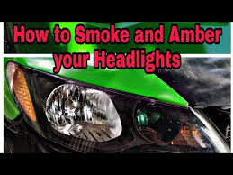 How To Smoke Headlights Tint Film Spray Paint Car Fictions